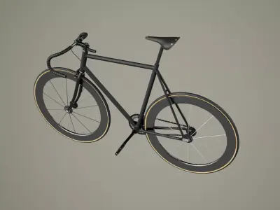 Bike 01 Low-poly 3D model