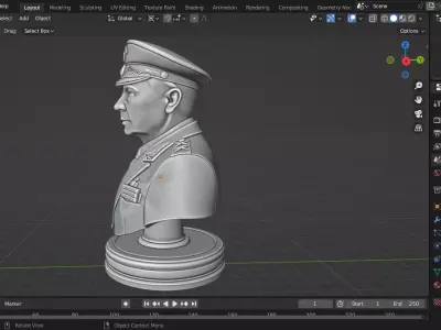 Russian General Valery Gerasimov Chess Piece 3D print model
