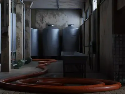 Fermentation Plant 3D model