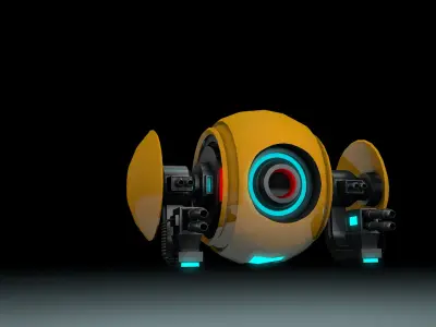 Sci fi drone 3D model from CGTrader