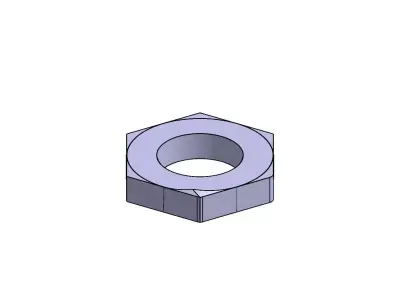 Nut without bolt 3D model
