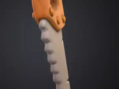 Cartoon Saw Low-poly 3D model