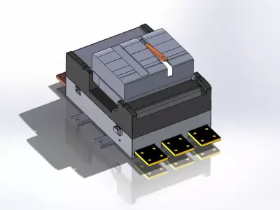 GE-Power Breaker II-3000 Amp 3D model