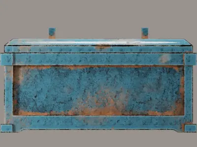 Mechanical and Sci Fi box for various types of scenes  Low-poly 3D model