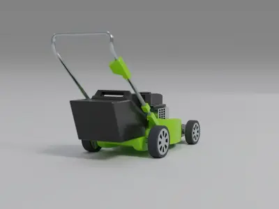 Lawn Mower Low-poly 3D model purchase