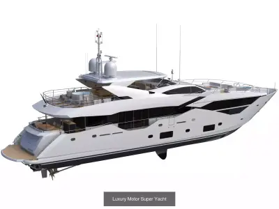 Collection of Luxury Motor Yachts 3D Model Pack