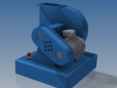 Industrial fan model kit  3D print model