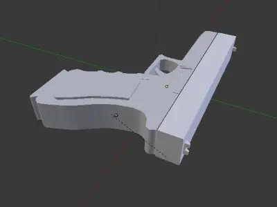 Glock gun Free low-poly 3D model get