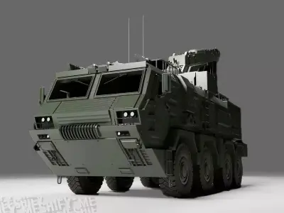 Low Poly Military ARV Low-poly 3D model