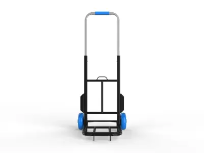Cart Storage Blue 3D model