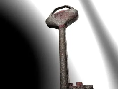 Old Key Free low-poly 3D model