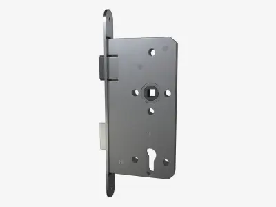 standard door lock for interior doors 3D model