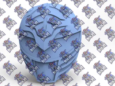 Power Rangers MMPR White and Gold helmet for 3d print 3D model