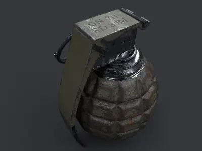 GN - 711 Grenade Free low-poly 3D model