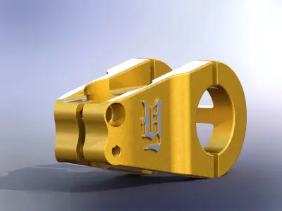bicycle handlebar clamp 3D model