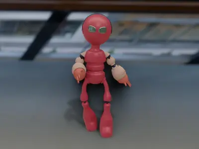 3D Robot Low-poly 3D model purchase