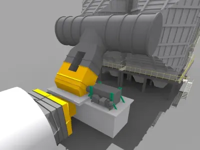 Electrostatic Precipitation ESP 3D model