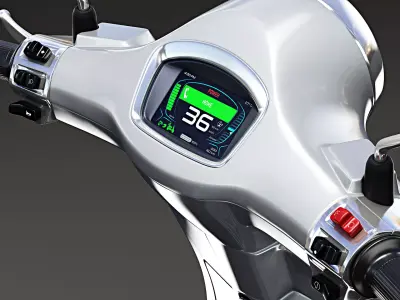 2020 Vespa Elettrica 3D model
