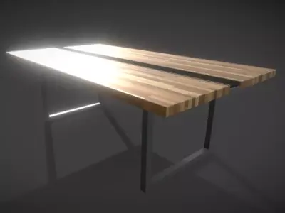 Bar Table Low-poly 3D model purchase
