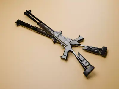 Tactical Shotgun Low-poly 3D model