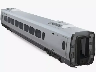 Express Business Class Passenger Coach 3D model