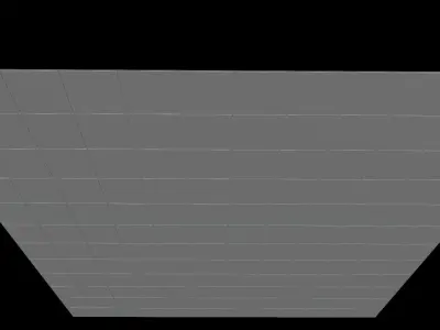 Drop Ceiling Grid Array Low-poly 3D model