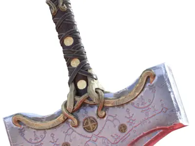 Mjolnir Thors Hammer 3D print model