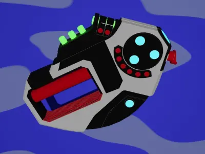 Space cannon Duck 3D model