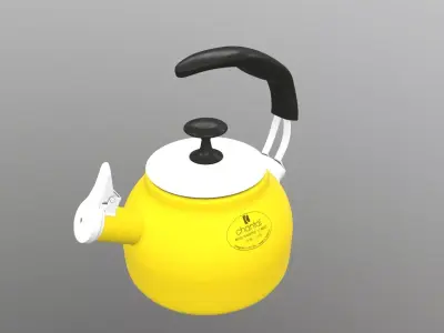 Steel Teakettle 3D model