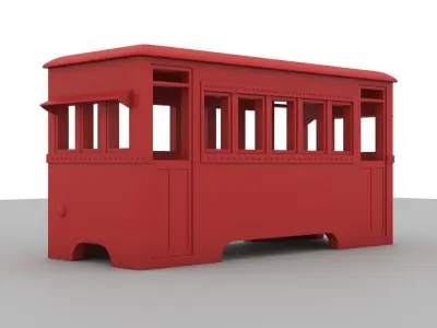Vintage Japanese Train Carriage - 3D Printable Model 3D print model