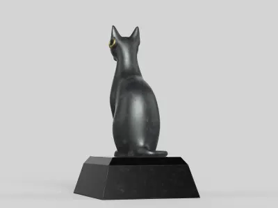 Cat Statue 3D model