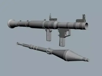 RPG Launcher plus Rocket 3D model