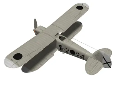 Heinkel He-51 3D model buy