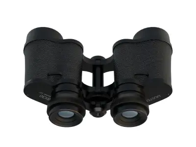 Binocular Super extrem 8x30 Low-poly 3D model