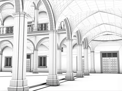 Ancient Building 3D model purchase