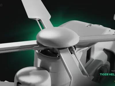 Tiger Helicopter 3D model