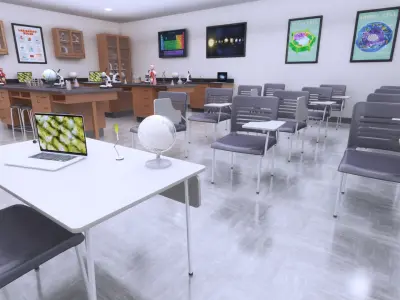 School Lab 3D model