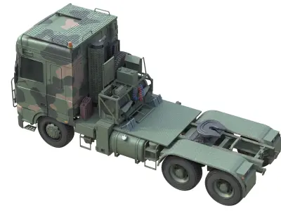 DAF Tropco Truck  Low-poly 3D model