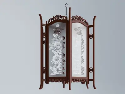 DAISY GLASS LANTERN 3D model