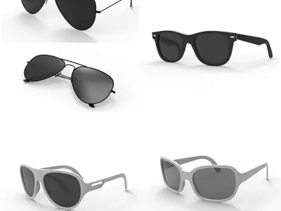Sunglasses Collection 3D model purchase