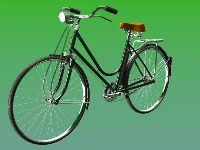heavy duty bicycle 3D model