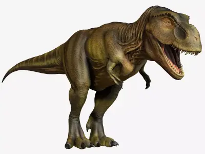 Tyrannosaurus Rex Low-poly 3D model 10