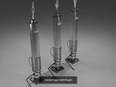 Uranium facility 3D Model Pack