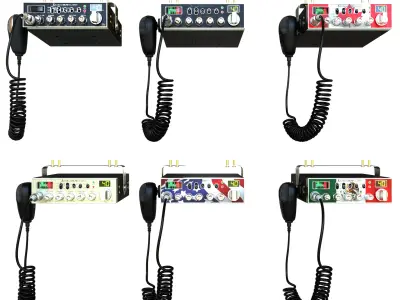 CB Radio Cobra 29 LTD 3D Model Classic Pro Truck CB Transceiver Low-poly 3D model