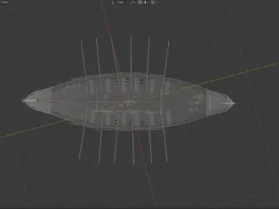 Drakkar from Vikings serie 3D model