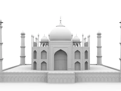 Taj Mahal 3D model purchase
