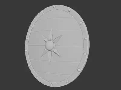 Knight Shield Free 3D Model Free low-poly 3D model