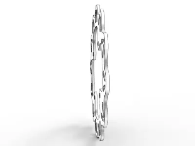 EBC Vee Rotor Rear Brake Disc 3D model