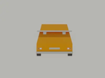 Toon Car 3D model Free low-poly 3D model