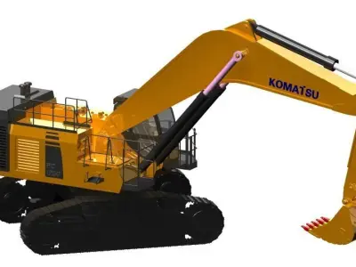 Komatsu PC1250 Excavator 3D model